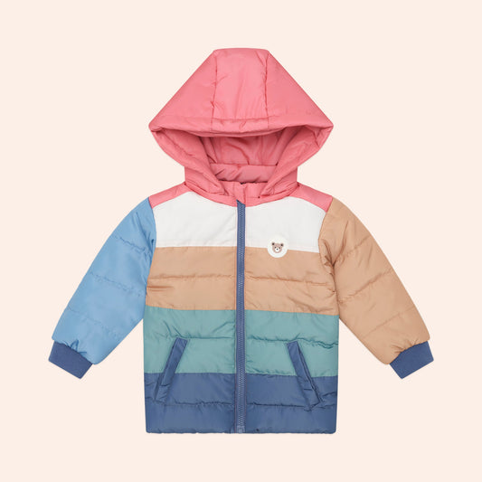 HUXBABY COLOUR BLOCK PARKA