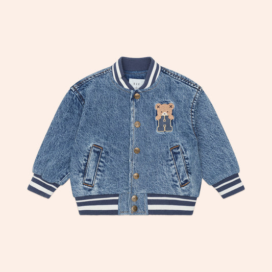 HUXBABY DREAMY DENIM BOMBER JACKET