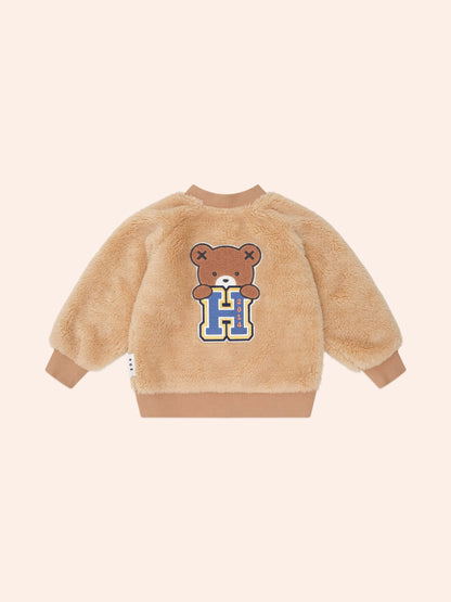 HUXBABY VARSITY HUX FURRY JACKET