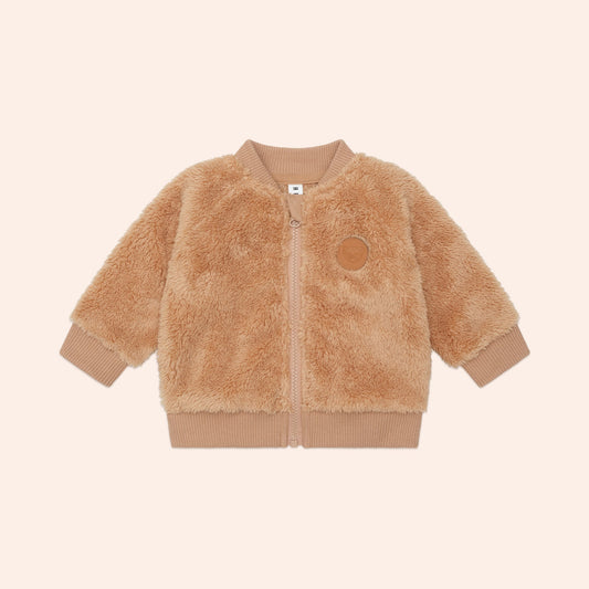 HUXBABY VARSITY HUX FURRY JACKET