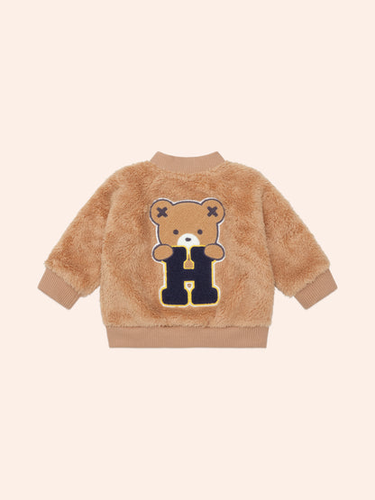 HUXBABY VARSITY HUX FURRY JACKET