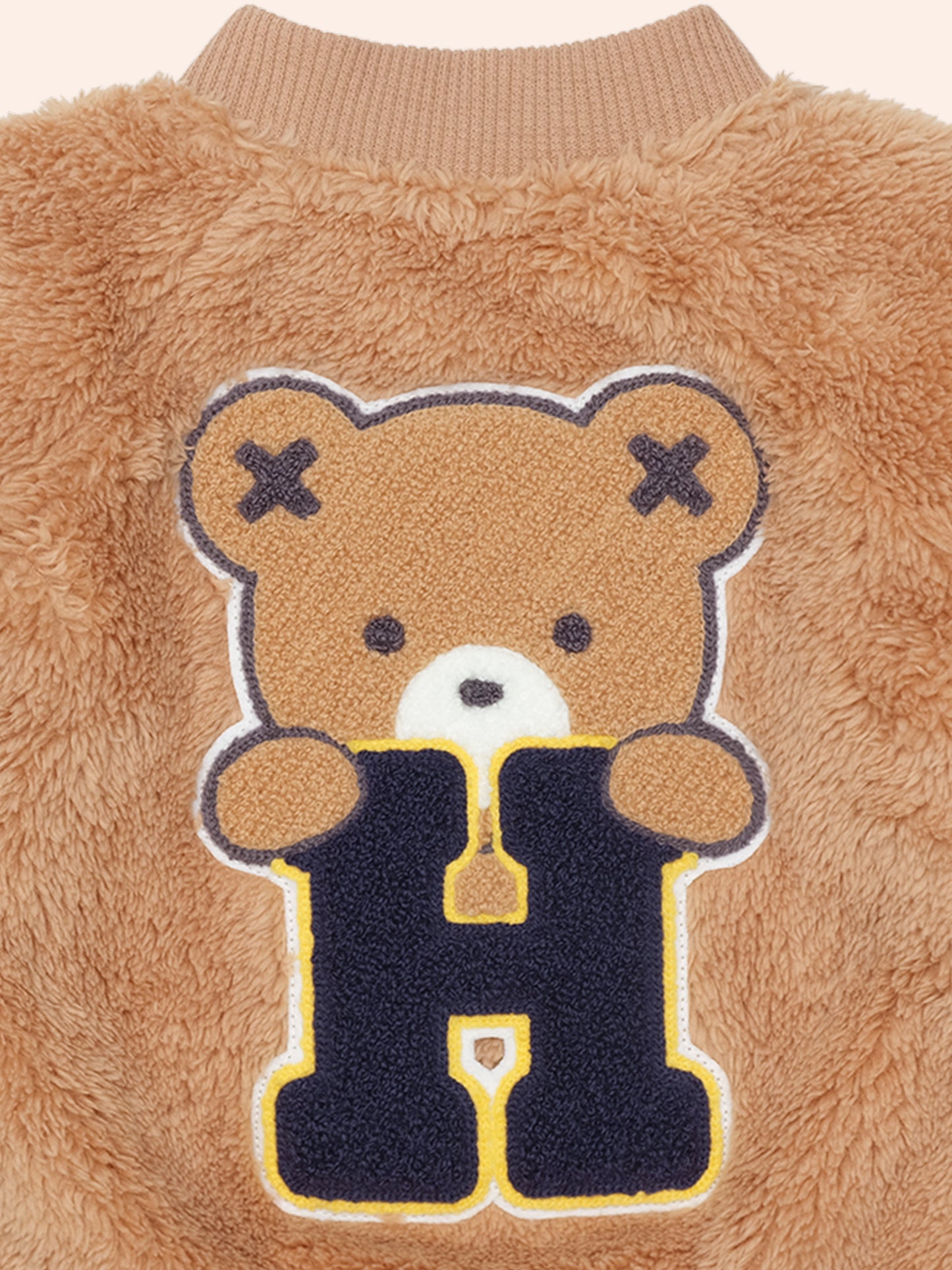 HUXBABY VARSITY HUX FURRY JACKET