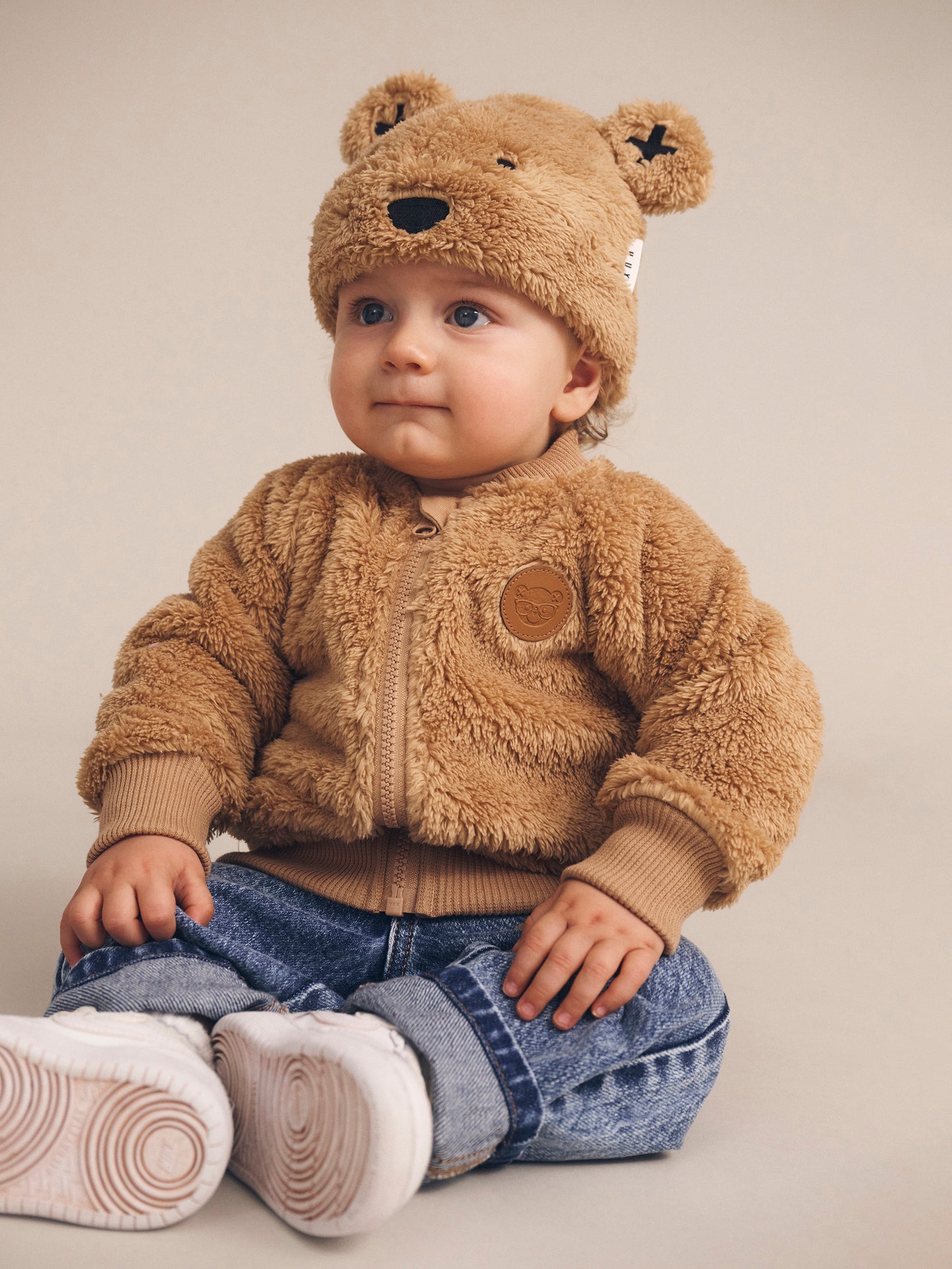 HUXBABY VARSITY HUX FURRY JACKET