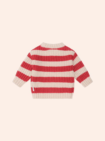 HUXBABY CLASSIC STRIPE JUMPER | RED