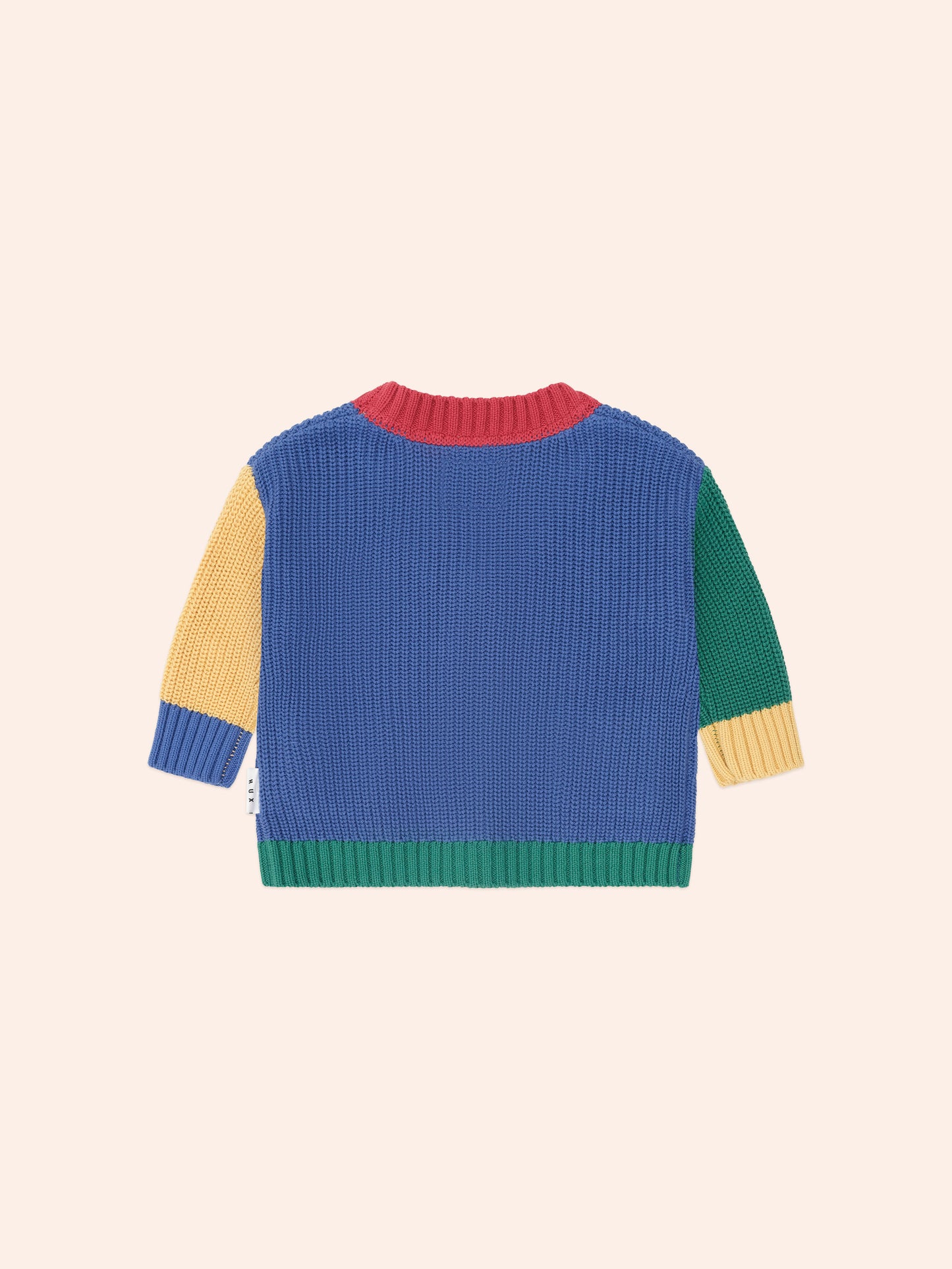 HUXBABY COLOUR BLOCK VARSITY HUX CARDI