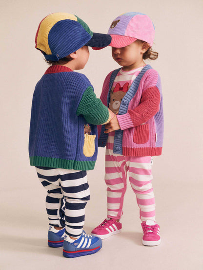 HUXBABY COLOUR BLOCK VARSITY HUX CARDI