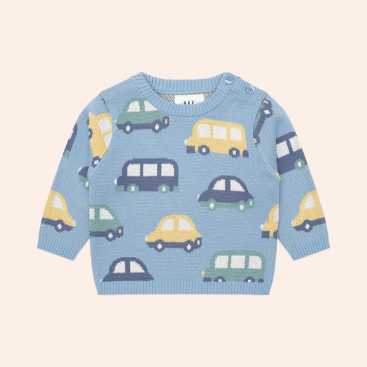 HUXBABY HUXMOBILE KNIT JUMPER