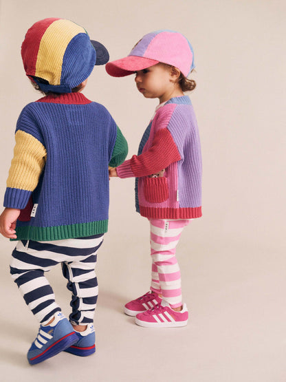 HUXBABY COLOUR BLOCK VARSITY HUX CARDI