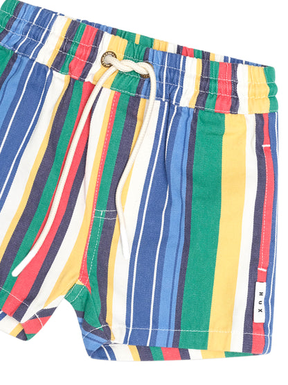 HUXBABY | VARIEGATED STRIPE DRAWCORD SHORT