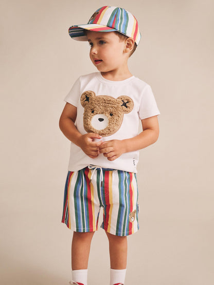 HUXBABY VINTAGE STRIPE SHORTS