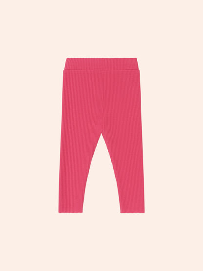 HUXBABY RIB LEGGING | CHERRY