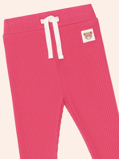 HUXBABY RIB LEGGING | CHERRY