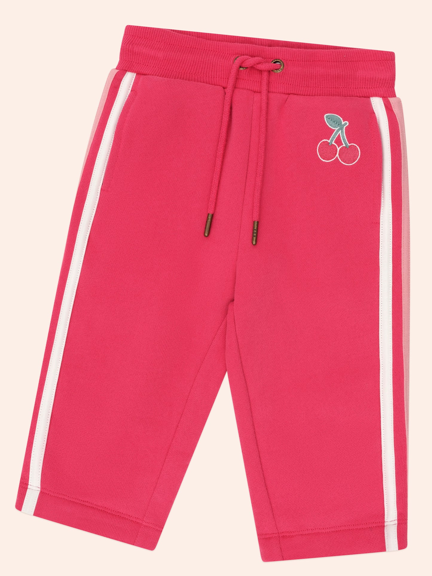 HUXBABY RACER STRIPE TRACKPANT | CHERRY