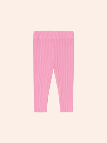 HUXBABY RIB LEGGING | STRAWBERRY