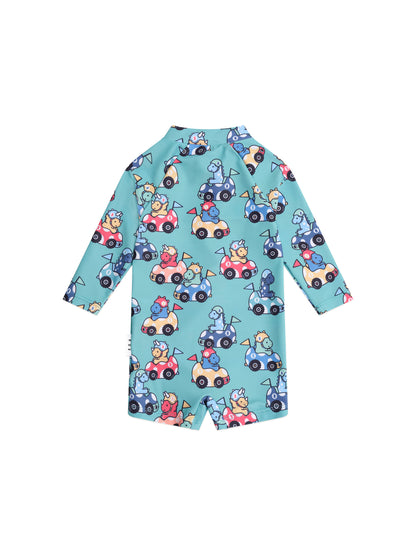 HUXBABY RACER DINO SWIMSUIT SHORTIE