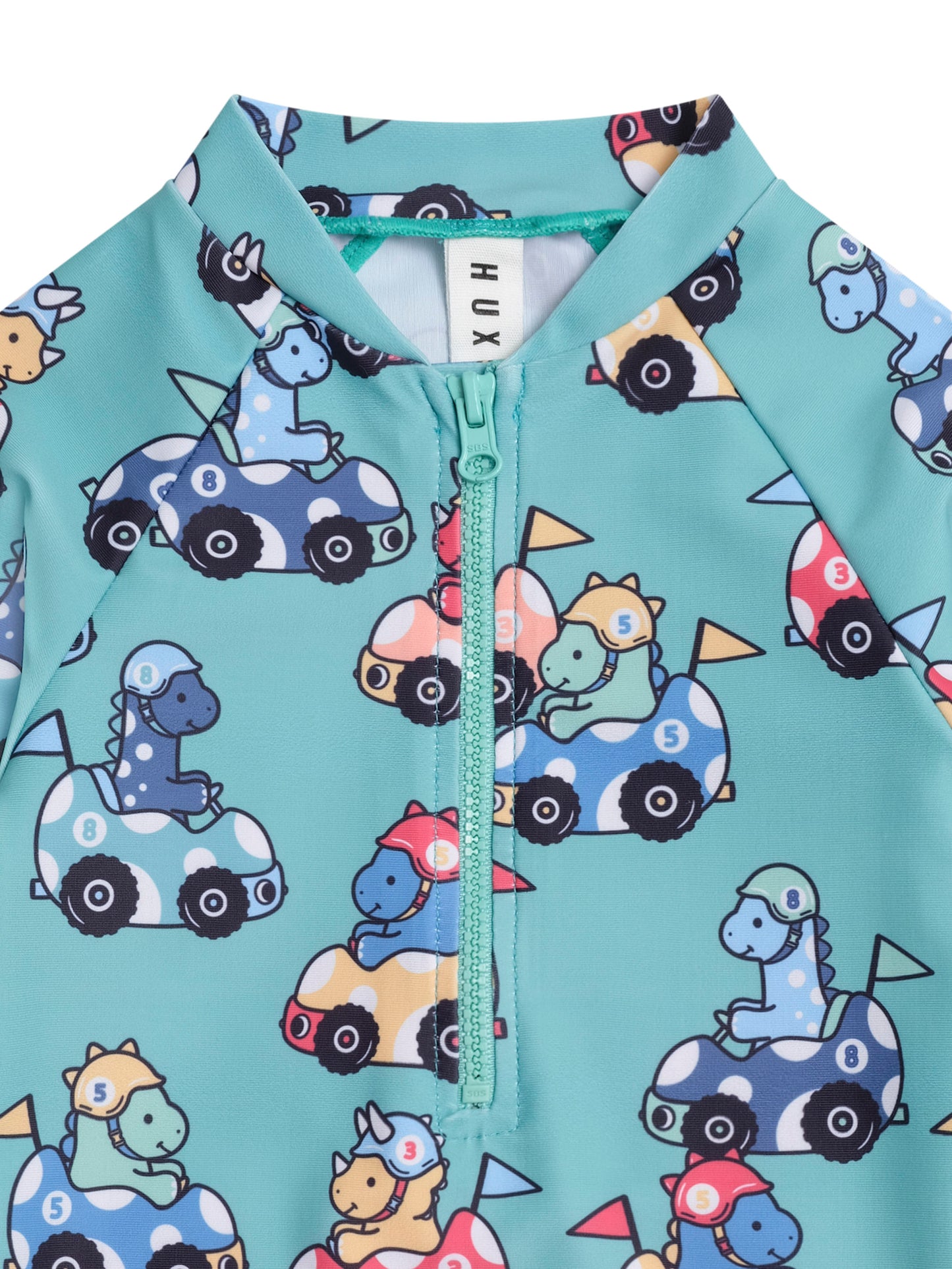 HUXBABY RACER DINO SWIMSUIT SHORTIE