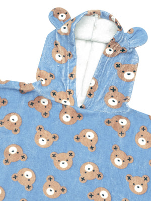 Huxbaby Poncho Beach Towel - Huxbear Cornflower