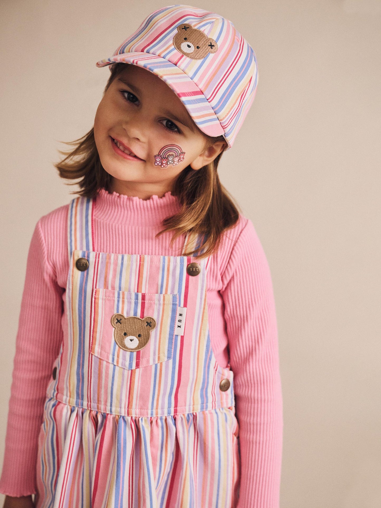 HUXBABY PASTEL STRIPE HUXBEAR HAT