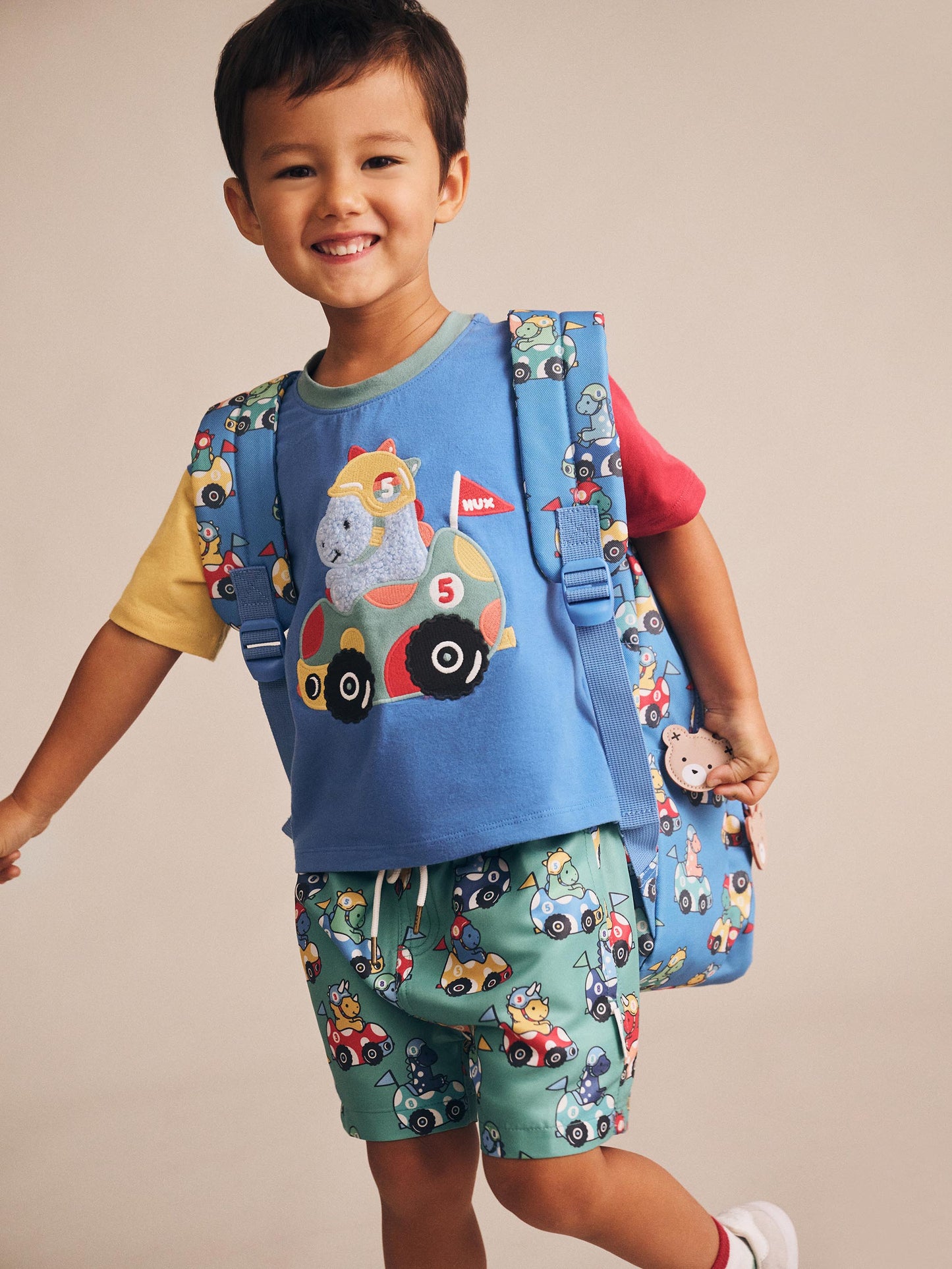 HUXBABY PERFECT BACKPACK DINO CAR