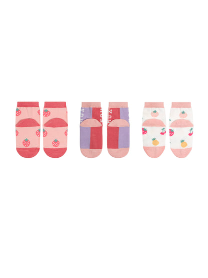 HUXBABY BEST SOCKS EVER 3 PK TUTTI FRUTTI
