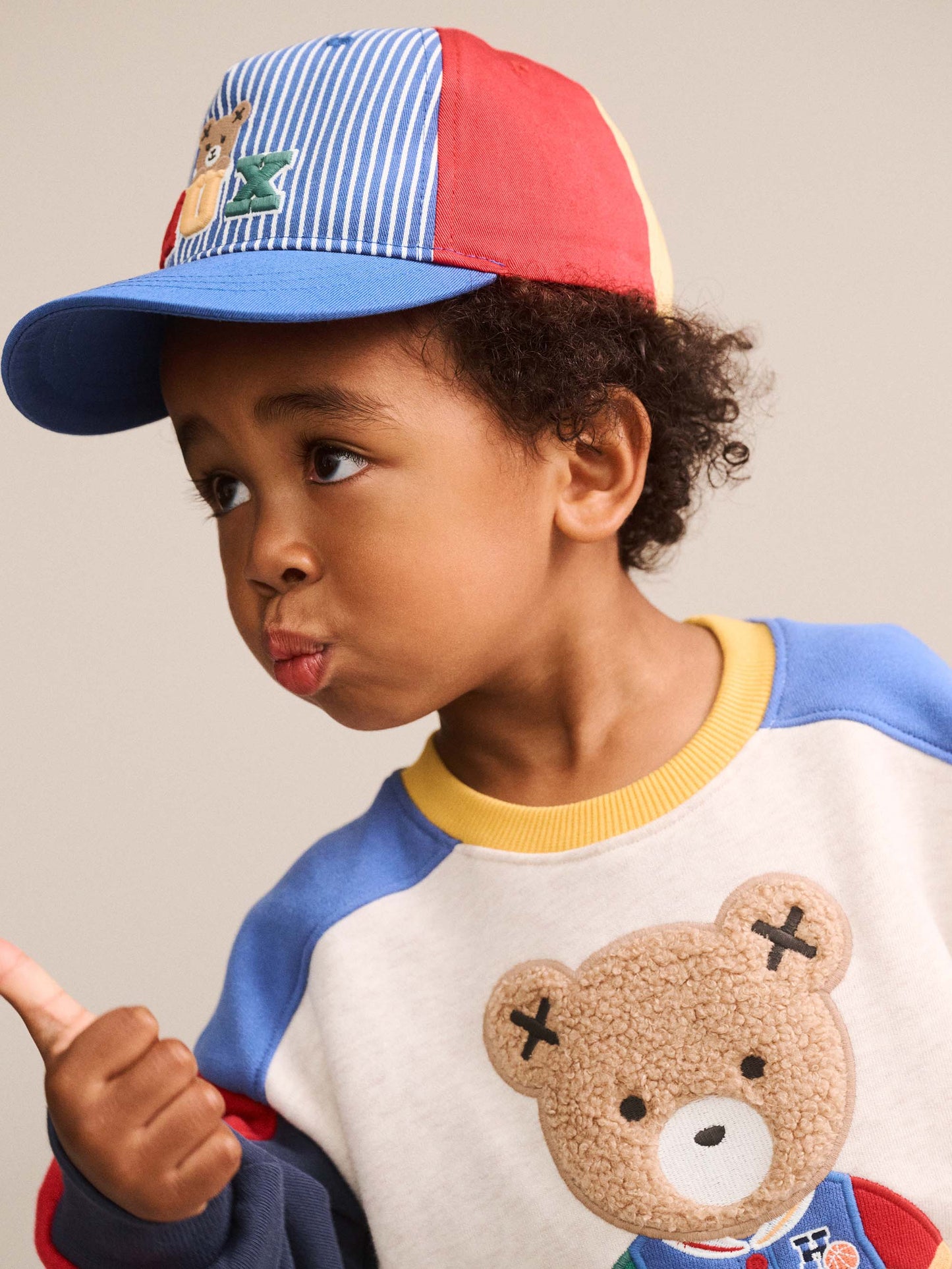 HUXBABY | 3D STRIPE SPLICED HAT