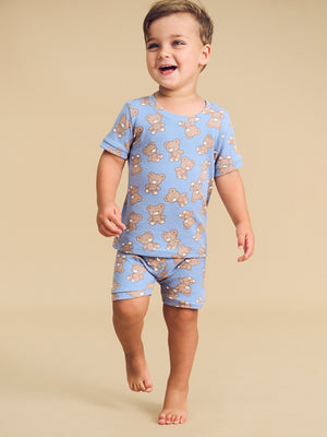 Huxbaby Organic Cotton PJ Set - Cornflower