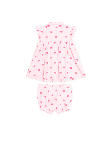 HUXBABY | I HEART YOU POINTELLE 2 PIECE SET