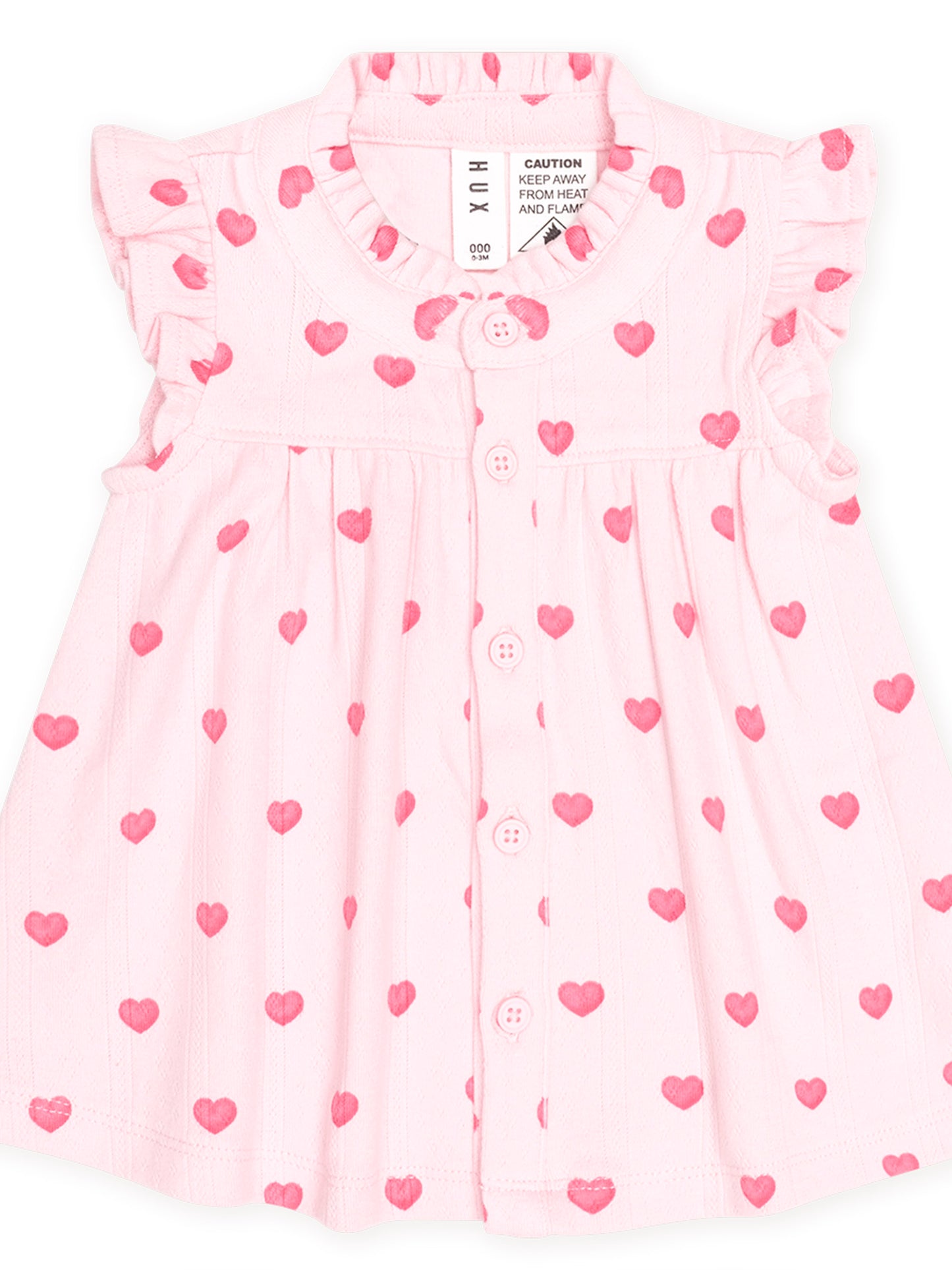 HUXBABY | I HEART YOU POINTELLE 2 PIECE SET