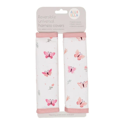 ALL 4 ELLA PRAM HARNESS COVER | SWEET BUTTERFLY