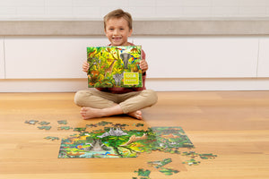 Crocodile Creek Holographic Puzzle 100 Piece - Jungle Paradise