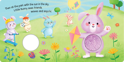 Kids Squeaky Plush Board Book - Little Bunny - Angus & Dudley Collections
