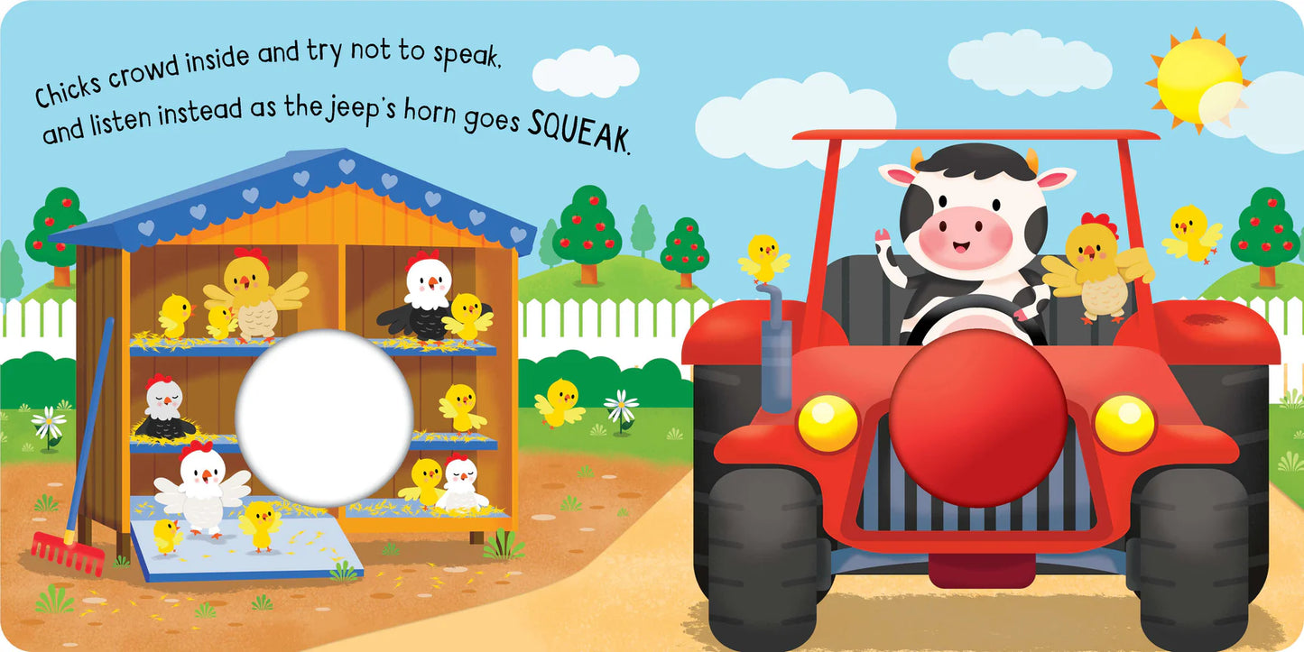 Kids Squeak Me Board Book - Beep Beep Farm