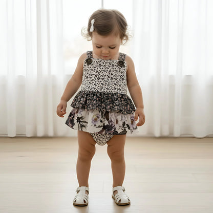 LOVE HENRY | FRILLY PLAYSUIT | MEADOW FLORALS
