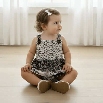 LOVE HENRY | FRILLY PLAYSUIT | MEADOW FLORALS