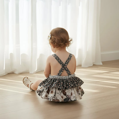 LOVE HENRY | FRILLY PLAYSUIT | MEADOW FLORALS