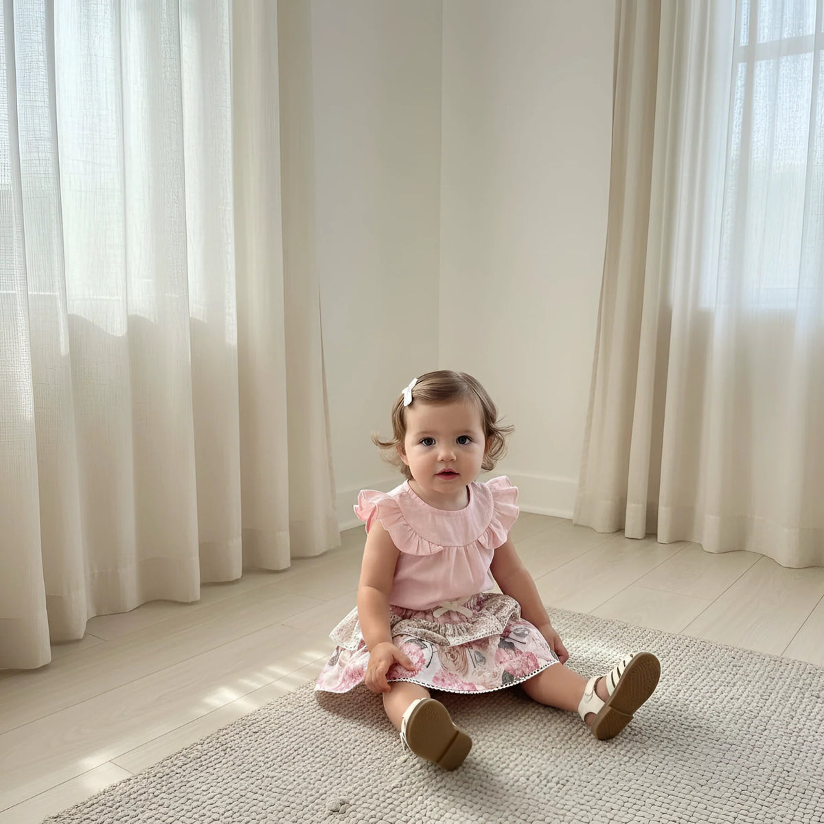 LOVE HENRY | FRILLY PILCHER SKIRT | PRETTY BLOSSOM