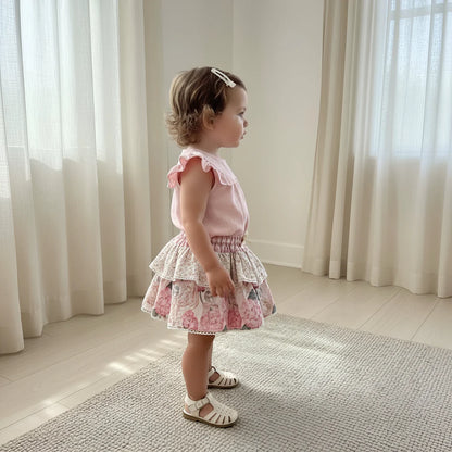 LOVE HENRY | FRILLY PILCHER SKIRT | PRETTY BLOSSOM