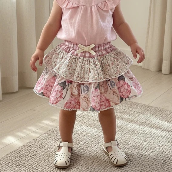 LOVE HENRY | FRILLY PILCHER SKIRT | PRETTY BLOSSOM