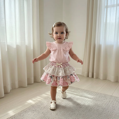 LOVE HENRY | FRILLY PILCHER SKIRT | PRETTY BLOSSOM