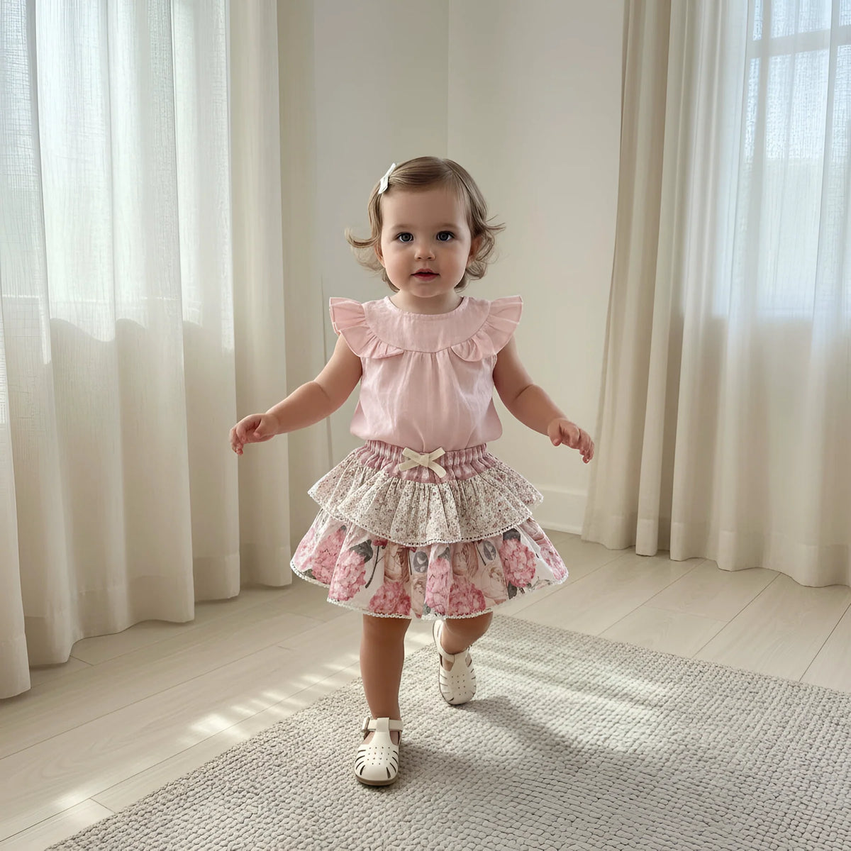 LOVE HENRY | FRILLY PILCHER SKIRT | PRETTY BLOSSOM