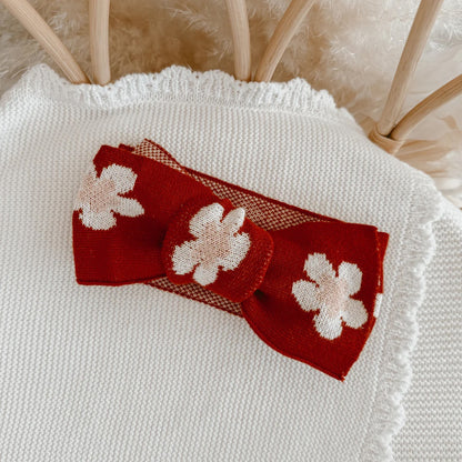 BLOSSOM AND PEAR HEADBAND | RED POSY