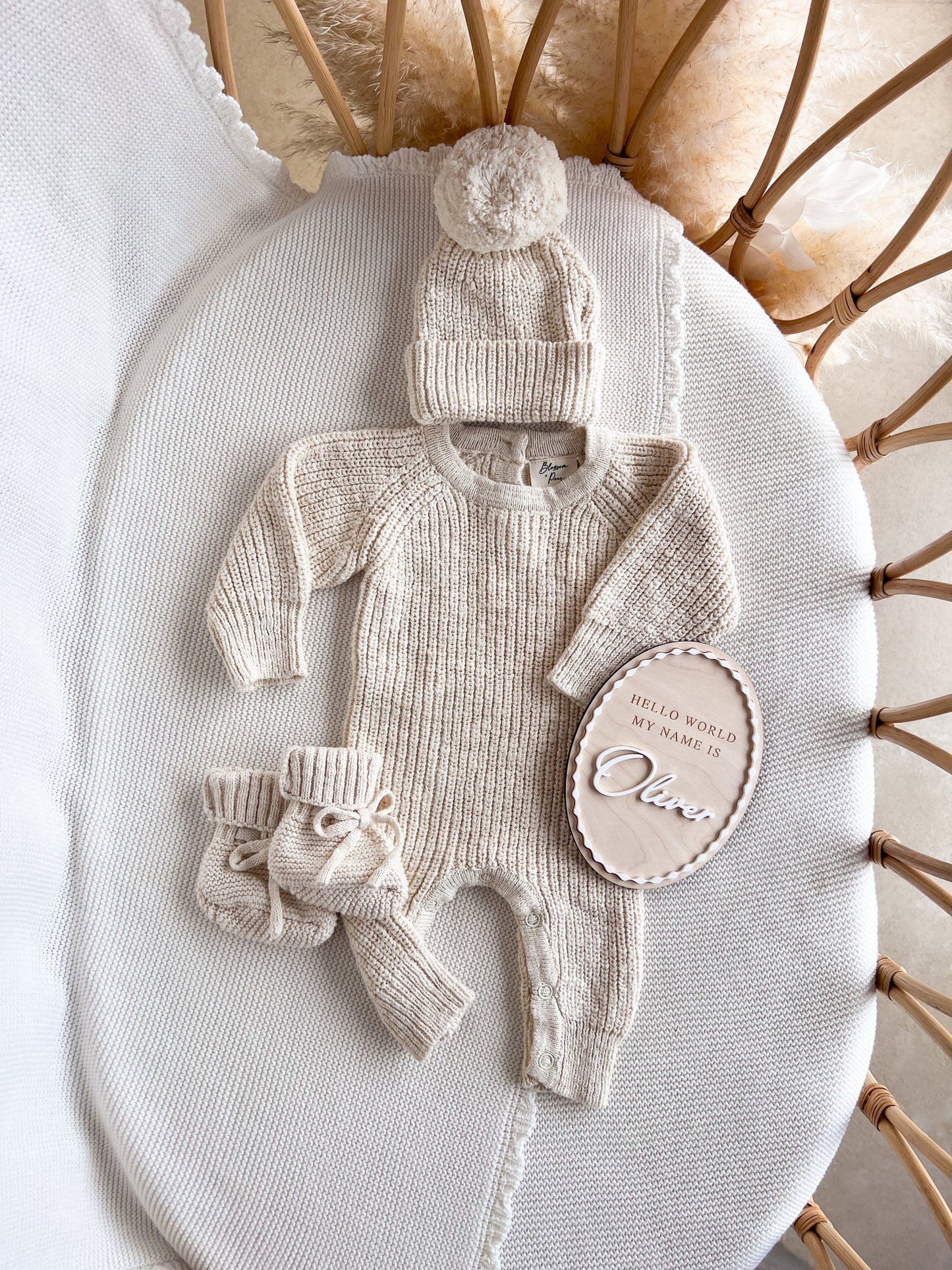BLOSSOM AND PEAR CLASSIC KNIT ROMPER | FRANKIE HONEY