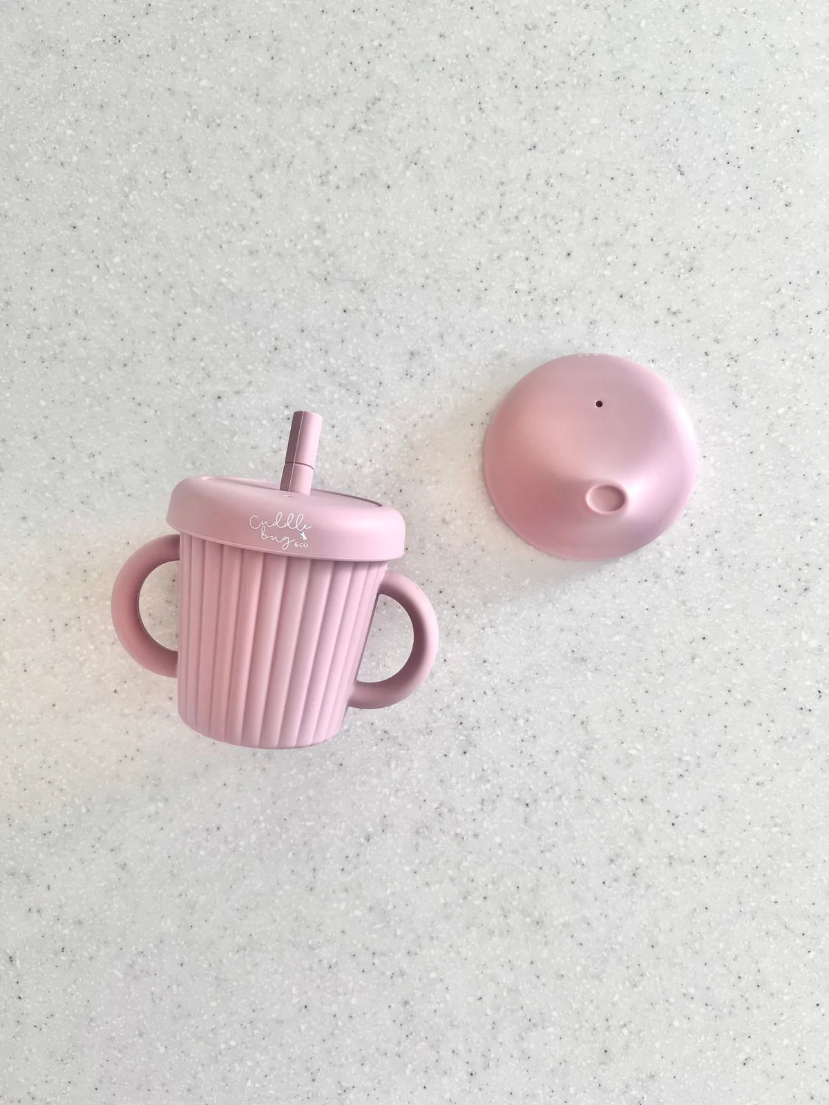 CUDDLEBUG & CO | STAINLESS STEEL SIPPY CUP | CHERRY