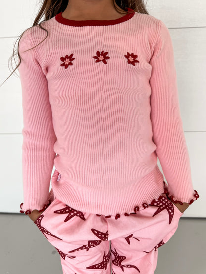 ZIGGY LOU RIBBED TOP | LOLA