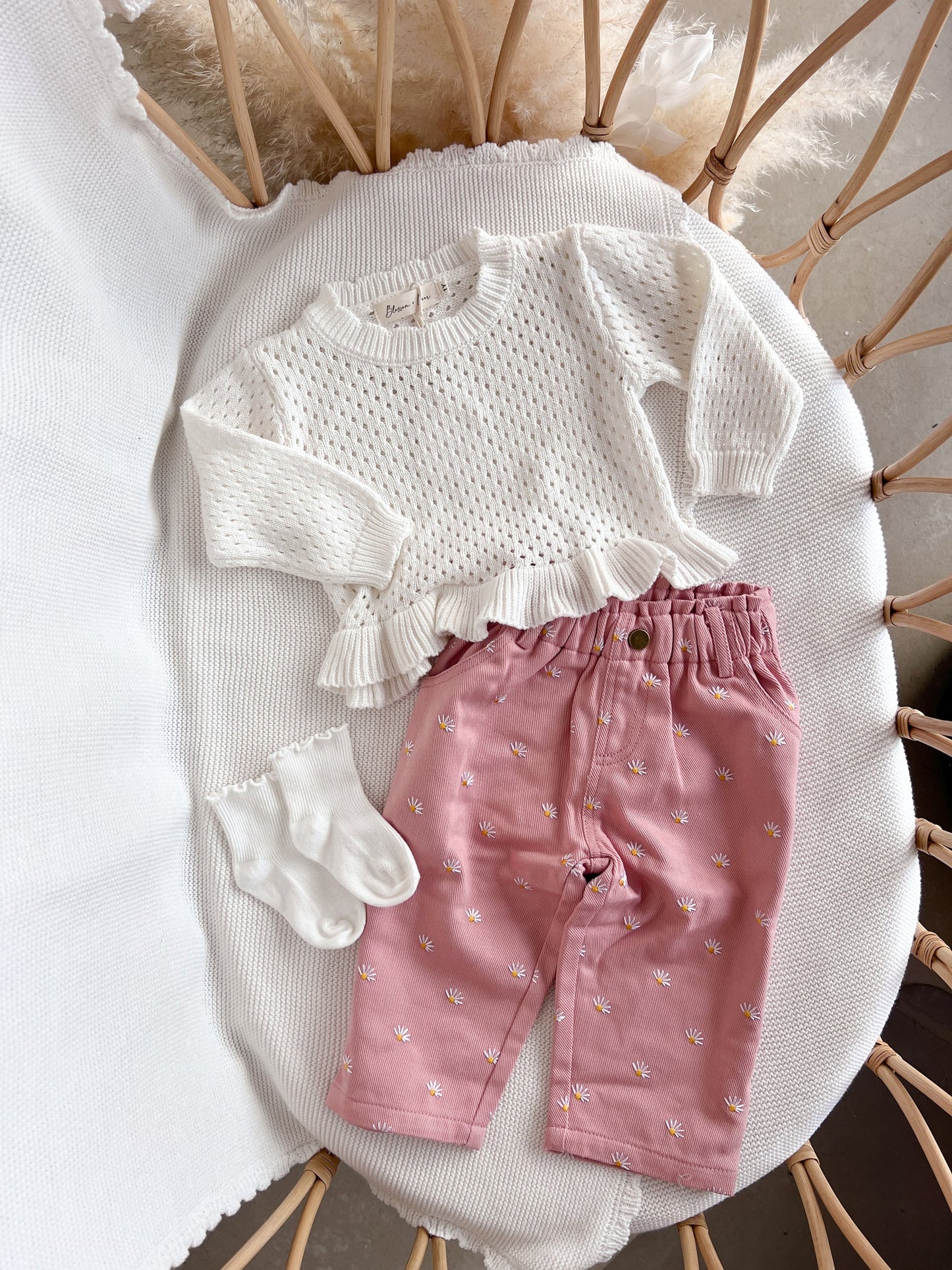 BLOSSOM AND PEAR DENIM JEANS | DAISY PINK