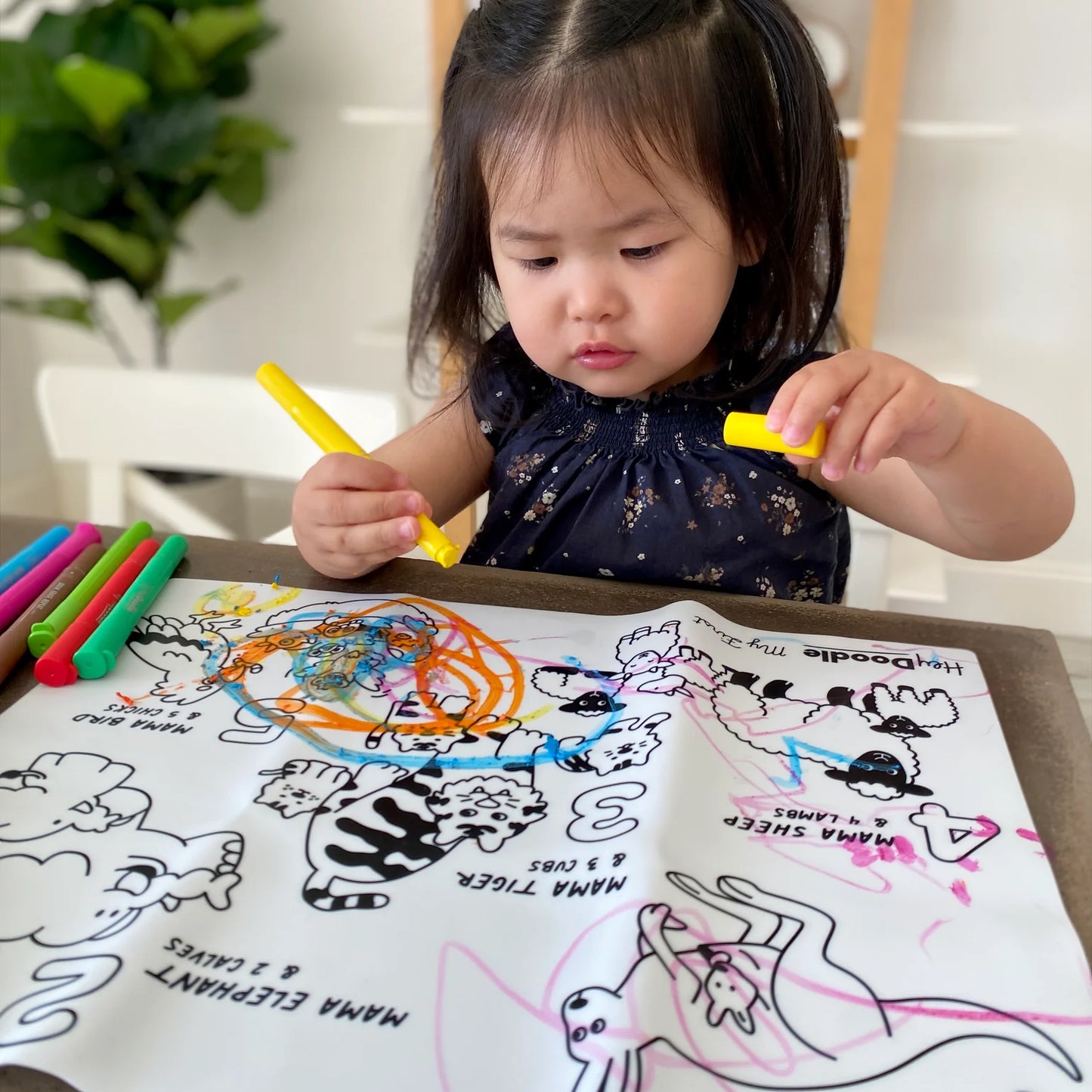Hey Doodle Silicone My First Colouring Mat - Counting
