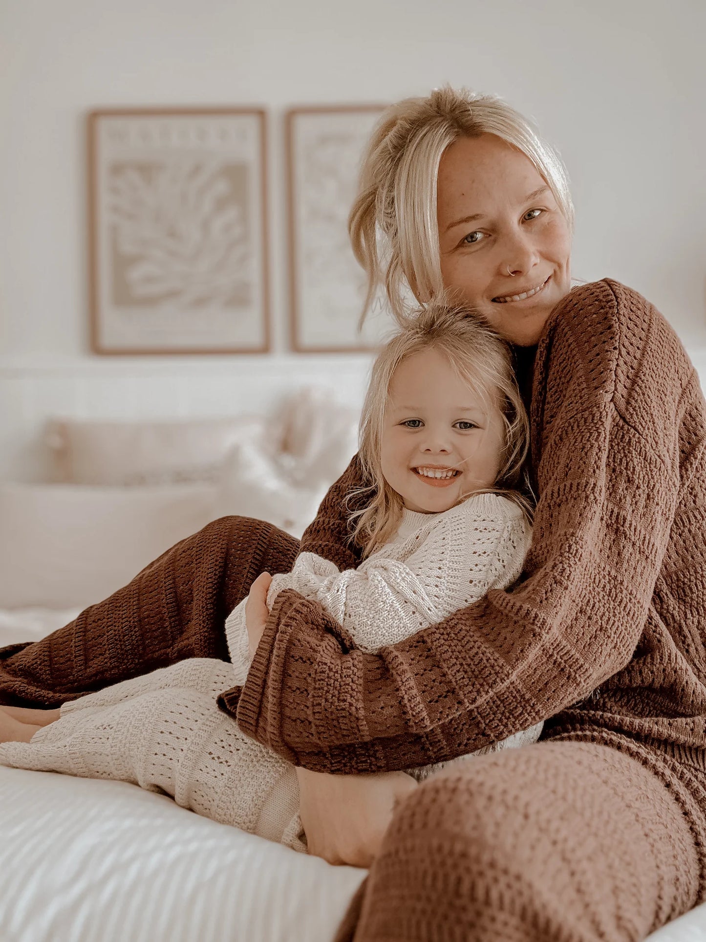 BLOSSOM AND PEAR KNIT SET | VANILLA LATTE