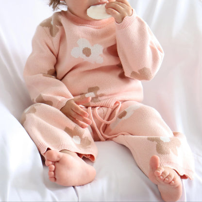 KOZY CLUB KNIT SET | PEACH BLOSSOM
