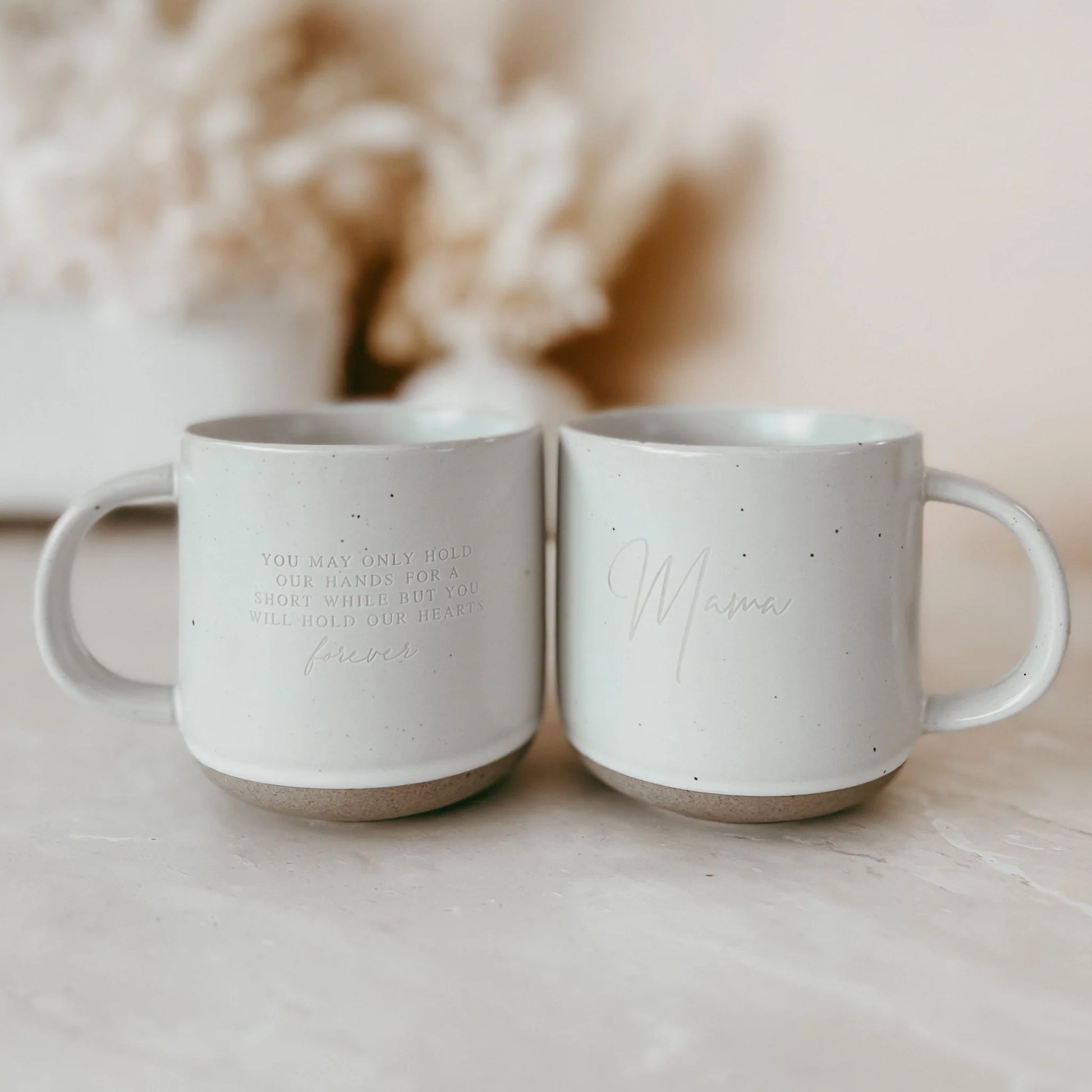 BLOSSOM AND PEAR CERAMIC MUG | MAMA - Angus & Dudley Collections