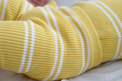 KOZY CLUB RIBBED KNIT SET | SUNSHINE STRIPE